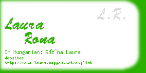 laura rona business card